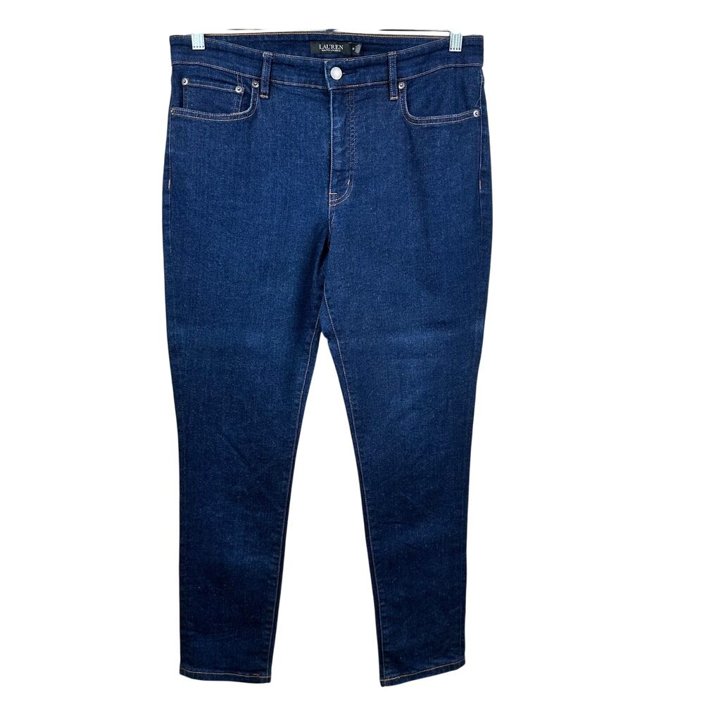 Lauren Ralph Lauren Women's Ankle Jeans Mid Rise Slim Fit 12 Preppy New England